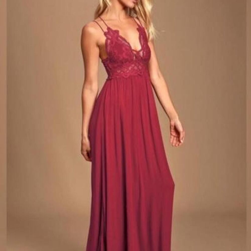 Free-people Women's Burgundy and Red Summer-dresses